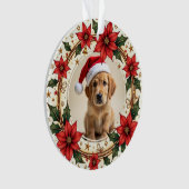 1st Christmas 2-sided Santa Paws Forever Ornament (voorkant)
