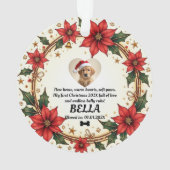 1st Christmas 2-sided Santa Paws Forever Ornament (achterkant)