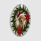 1st Christmas 2-sided Santa Paws Forever Ornament (voorkant)
