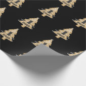 1st Christmas Black Cadeaupapier (Hoek)