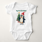 🎄1st Christmas, custom text, Waddle & Wonder Romper (Voorkant)