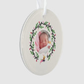 1st Christmas Deer with Wreath Customize Acrylic (devant)