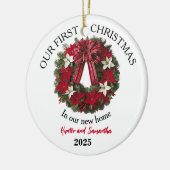 1st Christmas New Home Personalized Ornament (Links)