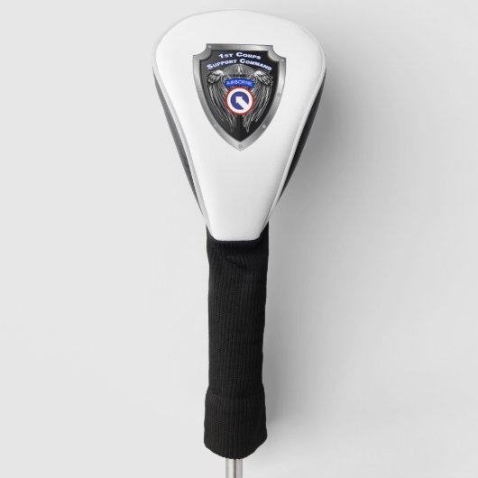 1st Corps Support Command Airborne Schild Golfheadcover (Voorkant)