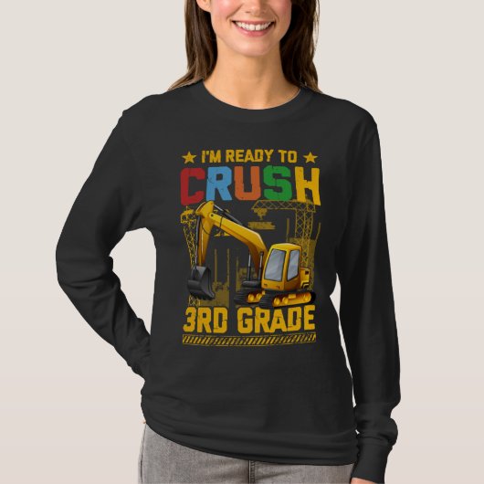 1st Day of 3rd Grade Back to School Furture Class  T-shirt (Voorkant)