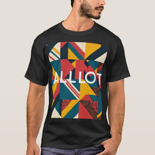 1st edition "alllot" retro design t-shirt (Voorkant)