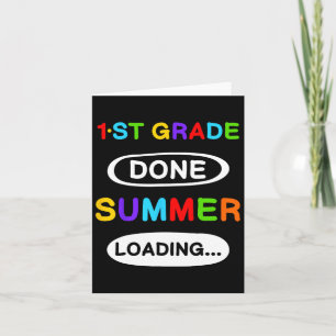 1st Grade Afstuderen 1st Grade Klaar Zomerlading Kaart
