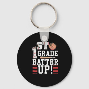 1st Grade First Day of School 1st Grade Batter Up Sleutelhanger