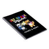 1st Grade Squad Quarantine Panda Kat Funny Mask Notitieboek (Rechterzijde)