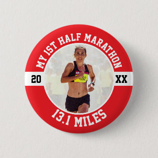 1st Half Marathon Runner First Running Beginner Ronde Button 5,7 Cm