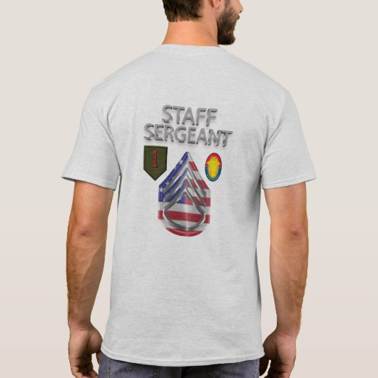 1st Infantry Division Staff Sergeant T-shirt (Achterkant)