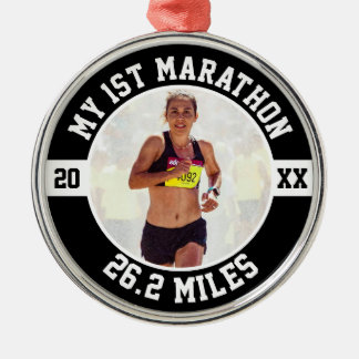 1st Marathon Runner First Running Marathoner 26 2 Metalen Ornament