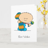 1st Verjaardag - de kaart van Groeten - Jongen (Gele Bloem)