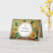 1st verjaardagskaart kaart (Gele Bloem)