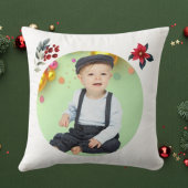 1st Xmas Candy Cane Gingerbread Photo  Kussen