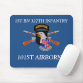 1STE BN 327th INFANTRY 101ST AIRBORNE MOUSEPAD Muismat (Met muis)