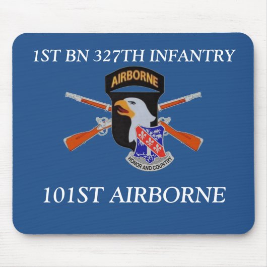 1STE BN 327th INFANTRY 101ST AIRBORNE MOUSEPAD Muismat (Voorkant)
