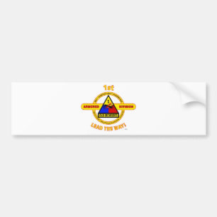 1STE GEARMOREERDE AFDELING "OUDE IRONSIDES" BUMPERSTICKER