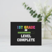 1ste graad Niveau Volledig Kinder Afstuderen Briefkaart (Staand voorkant)