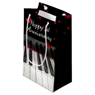 1ste Jubileum piano-toetsenbord Klein Cadeauzakje