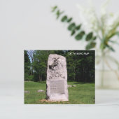 1STE MASSACHUSETTEN CALVARY BRIEFKAART (Staand voorkant)