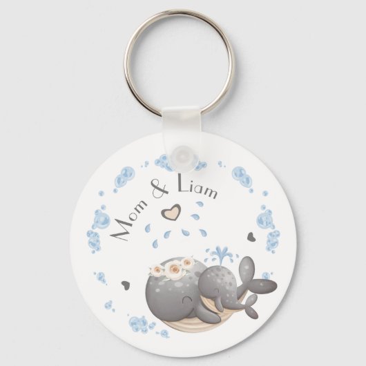 1ste Moederdag, naam, eerste moederdag Sleutelhanger (Voorkant)