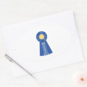 1ste plaats lint ovale sticker (Envelop)