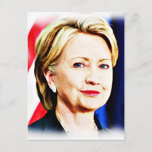 1ste President van de Vrouw Hillary Clinton 2016_ Briefkaart