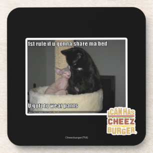 1ste regel als je wilt delen met bed 2 drankjes onderzetter