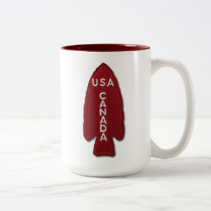 1ste SSF Special Service Force Devil's Brigade Vet Tweekleurige Koffiemok