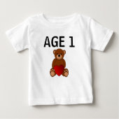 1STE TWEEDE DAG TEDDY BEAR BABY T-SHIRT (Voorkant)