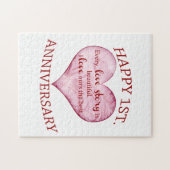 1ste. Verjaardag Legpuzzel (Horizontaal)