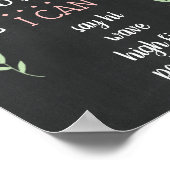 1ste verjaardag Poster van de steenslag Rustic Cha (Hoek)