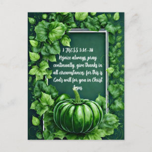 1Thess 5:16-18. Bijbelvers Thanksgiving Feestdagenkaart