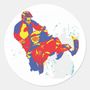 1wARHOL-sLEDS-2 Ronde Sticker