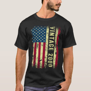 2000 Amerikaanse vlag 23 jaar oud 23 jaar oud T-shirt