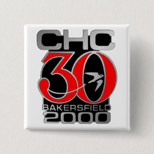 2000 Bakersfield Vierkante Button 5,1 Cm