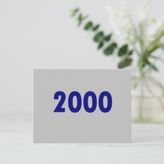 2000 BRIEFKAART (Staand voorkant)