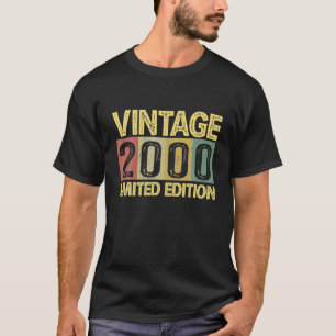 2000 dag 22 jaar oud grappigheidjaar 22e verjaard t-shirt