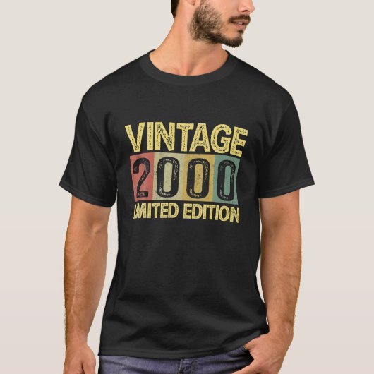  2000 dag 22 jaar oud grappigheidjaar 22e verjaard t-shirt (Voorkant)