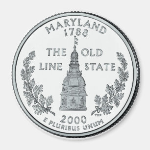2000 deelstaat Maryland Quarter magnet Magneet