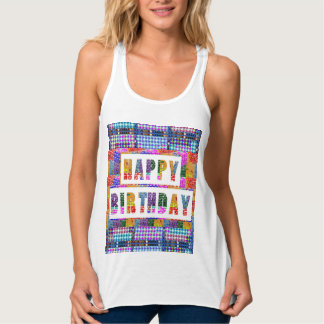 2000 : Kunstmatige Creëer lettertype in kleur Tanktop