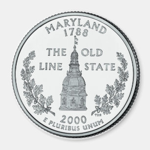 2000 Maryland State Quarter magneet