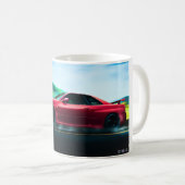 2000's sportwagen op witte klassieke koffie mok (Voorkant rechts)