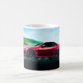 2000's sportwagen op witte klassieke koffie mok (Center)