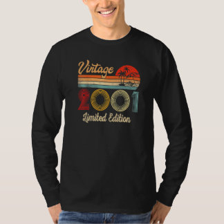2001 21ste verjaardag 21 jaar oud t-shirt