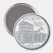 2001 Aimant du Kentucky State Quarter (Recto/Verso)