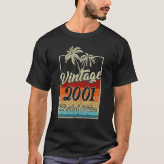 2001 in 2001 22e verjaardag cadeau 22 jaar t-shirt