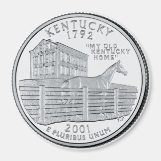 2001 Kentucky State Quarter magneet