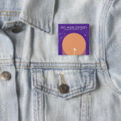 2001 mars odyssee vierkante button 5,1 cm (In situ)